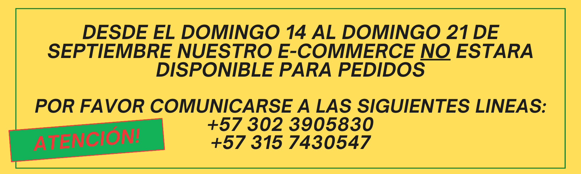 PAGINA FUERA DE SERVICIO