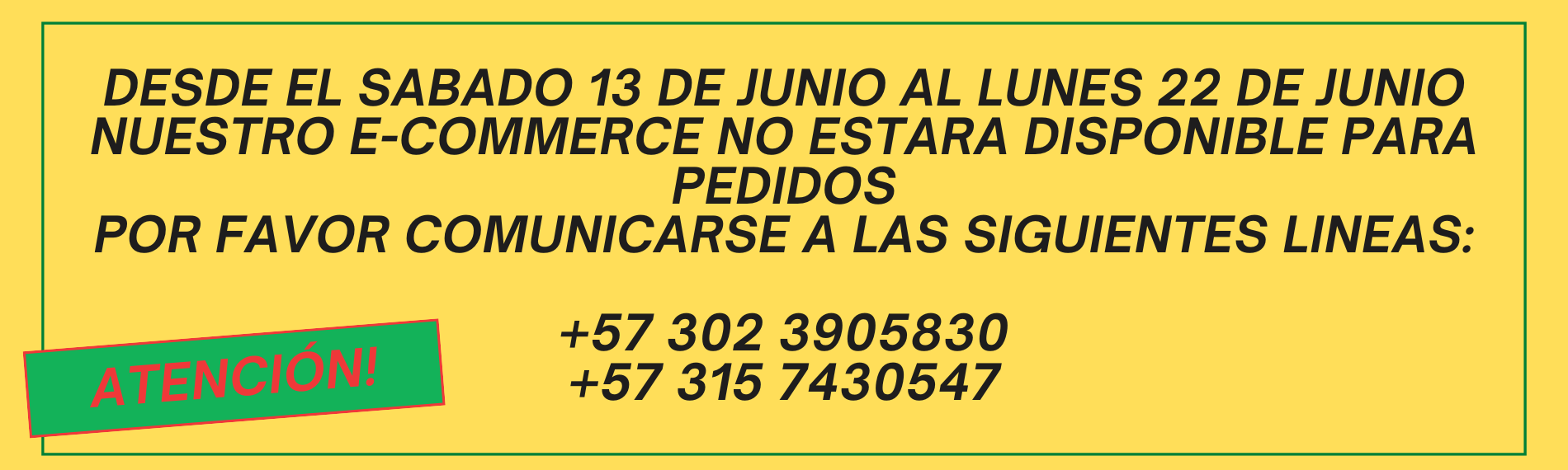 PAGINA FUERA DE SERVICIO