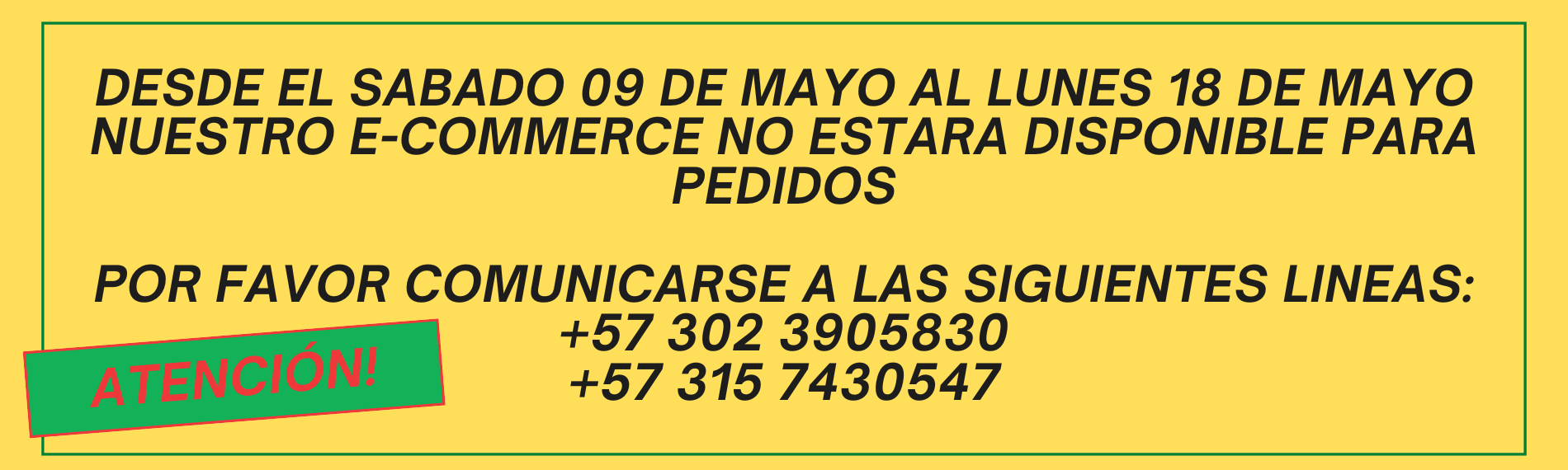 PAGINA FUERA DE SERVICIO