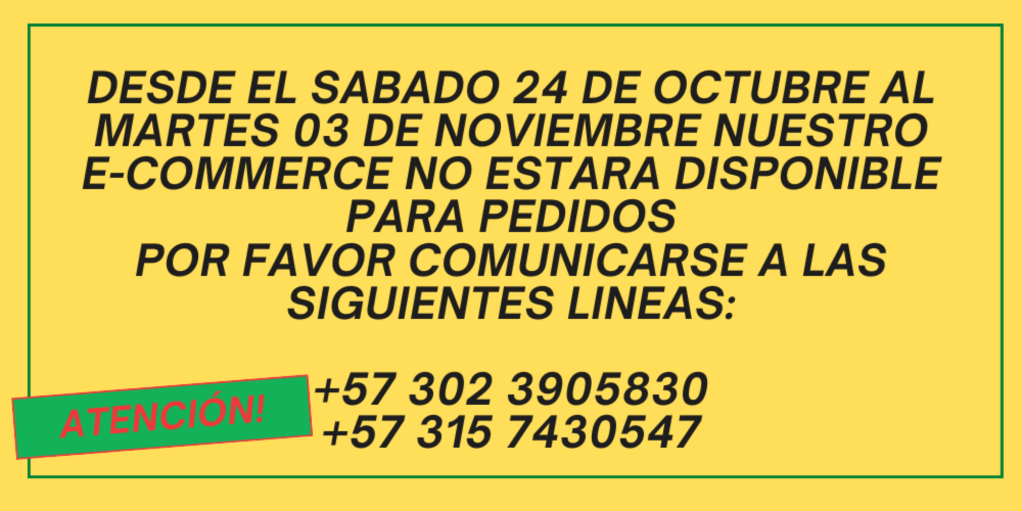PAGINA FUERA DE SERVICIO