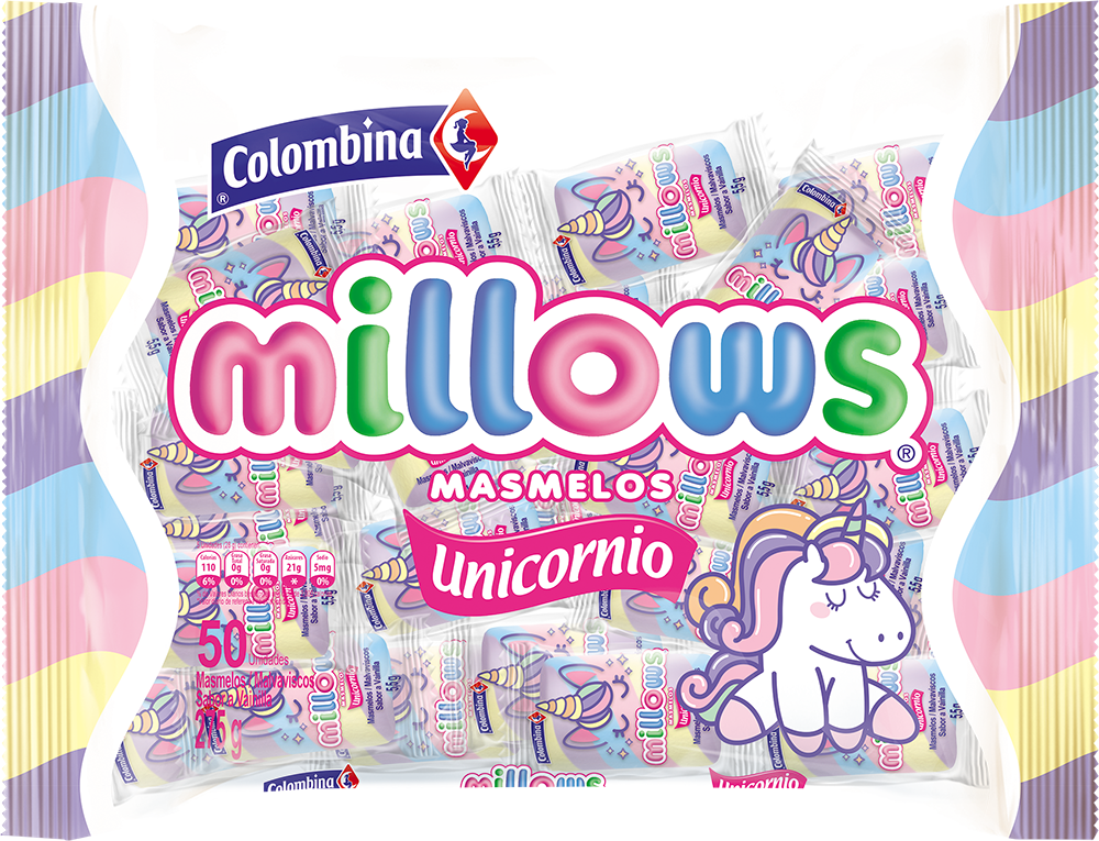 MASMELO MILLOWS UNICORNIO INDIVIDUAL *50und *275gr_1