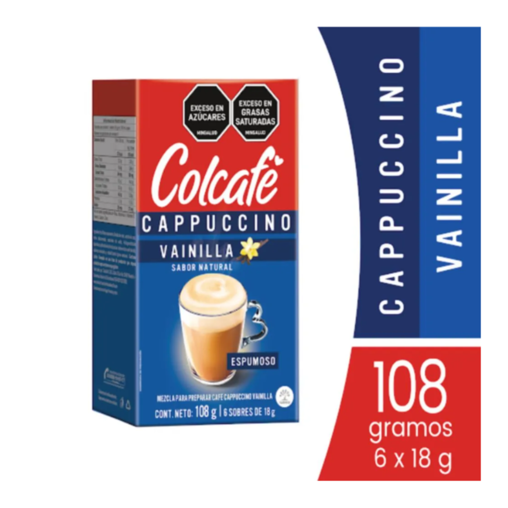 COLCAFE CAPPUCCINO VAINILLA*6und*108gr_1