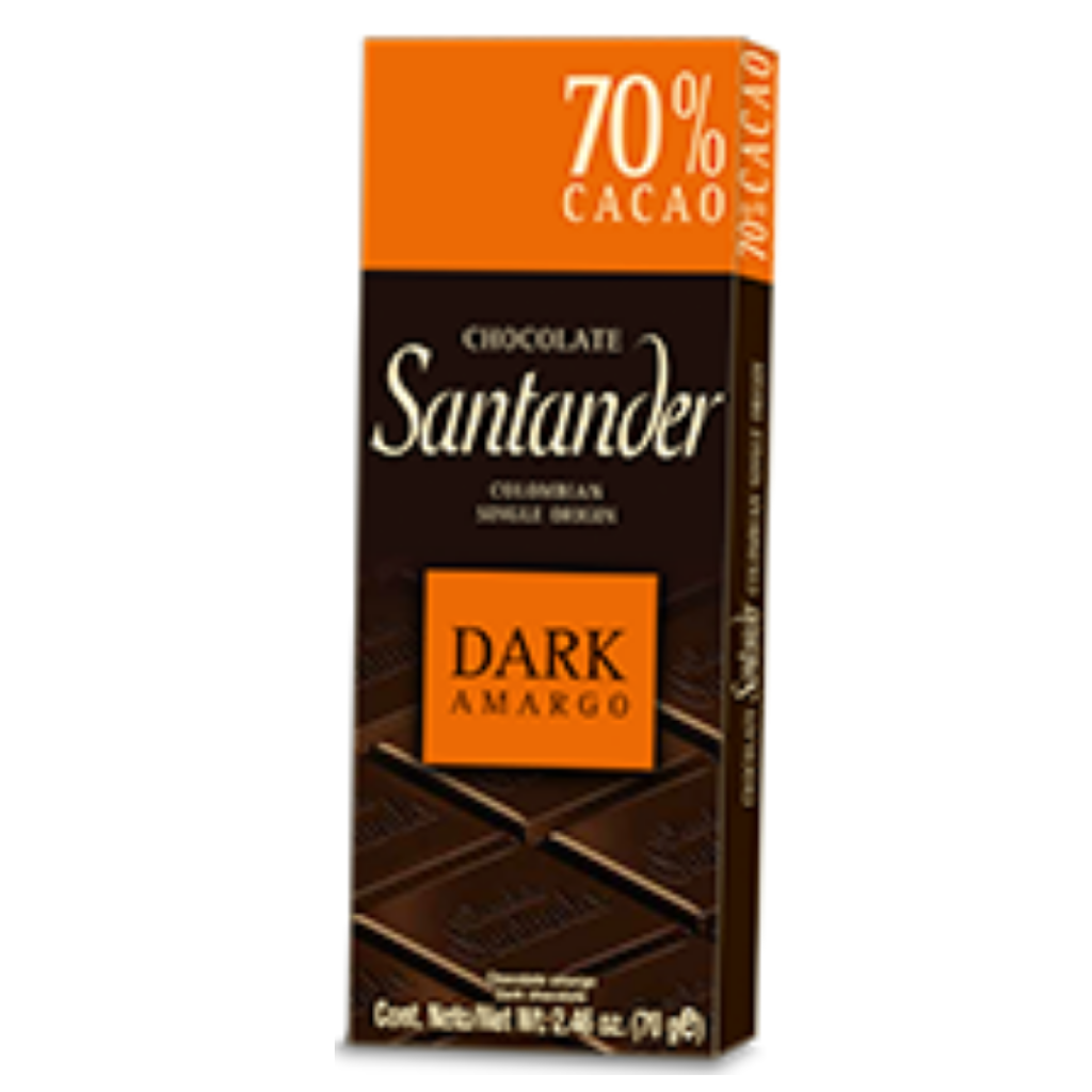 CHOCOLATE SANTANDER DARK AMARGO *70gr - Confiteria El Puma