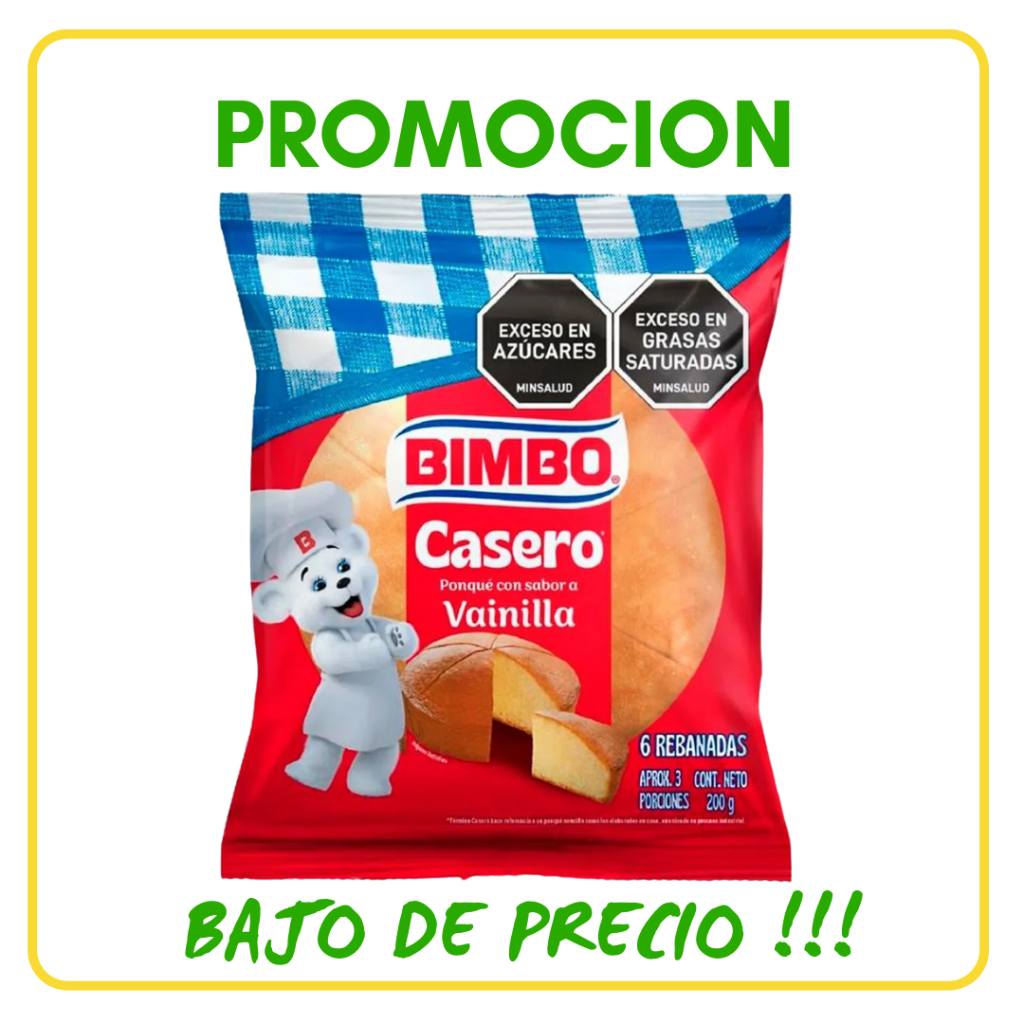 PONQUE CASERO BIMBO *220gr - Confiteria El Puma