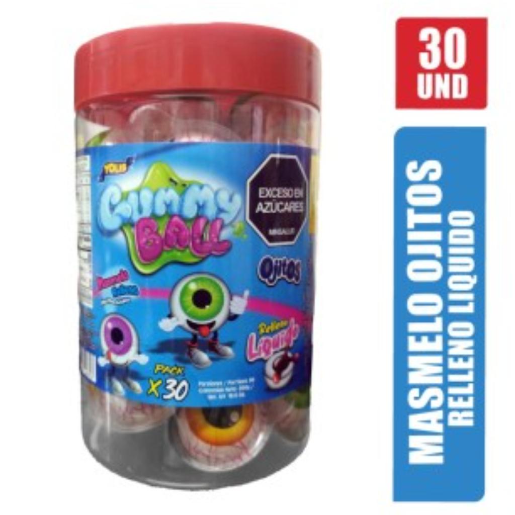 MASMELO GUMMY BALL OJOS*30und_1