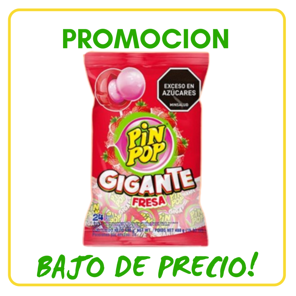 CHUPETE PIN POP GIGANTE FRESA *24und *480gr_2