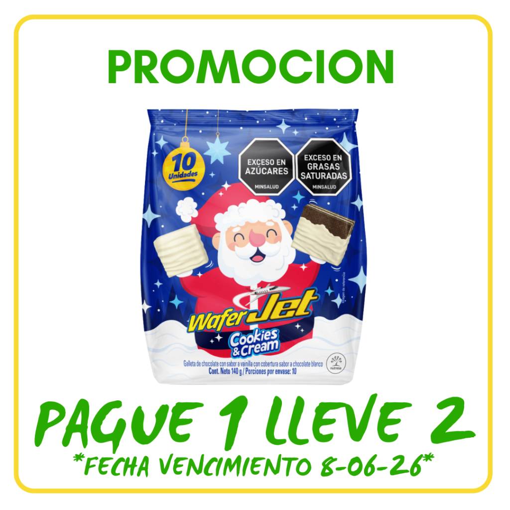 WAFER JET CUADRADA C&C*140gr - Confiteria El Puma