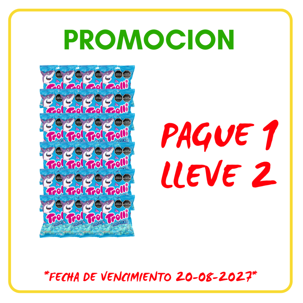 GOMA TROLLI MORDISCOS *40gr*24und - Confiteria El Puma