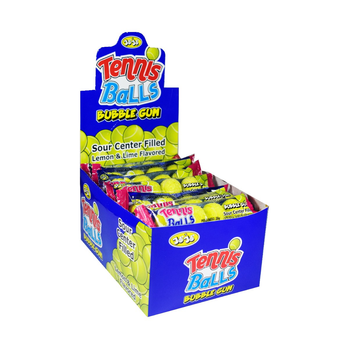 CHICLE TENNIS BALLS EN LINEA JOJO *24und *480gr_1