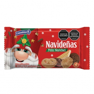 GALLETA COLOMBINA PLEGADIZA NAVIDEÑA *200gr_1
