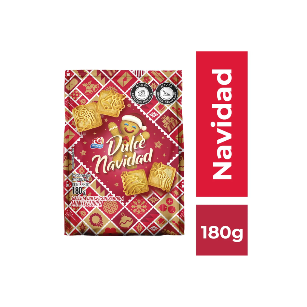 GALLETA DULCE NAVIDAD GAMESA BOLSA *180gr_1