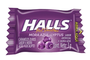HALLS PEPA MORA AZUL *100und *330gr  _1