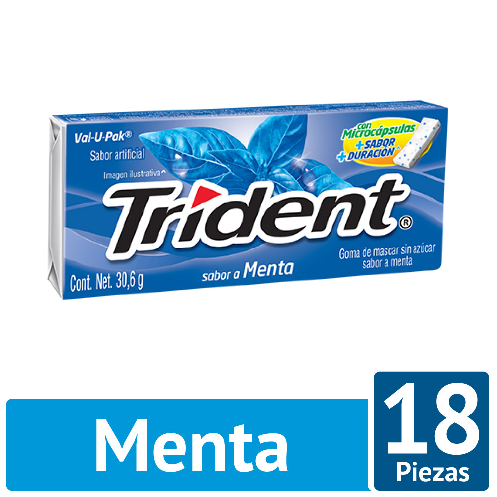 CHICLE TRIDENT VALUE PACK MENTA *367,2gr _1