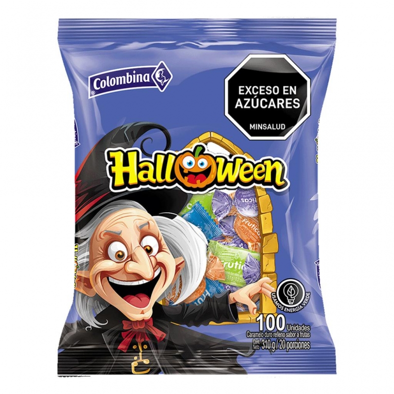 CARAMELO HALLOWEEN COLOMBINA *100und *310gr_1