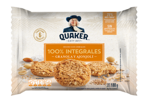 GALLETA INTEGRAL QUAKER GRANOLA Y AJONJOLI *6und *180gr_1