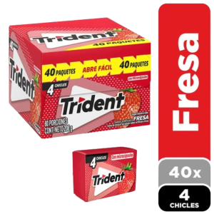 TRIDENT 4 PASTILLAS FRESA*40und*208gr_1