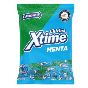 CHICLES XTIME MENTA *100und *310gr_1