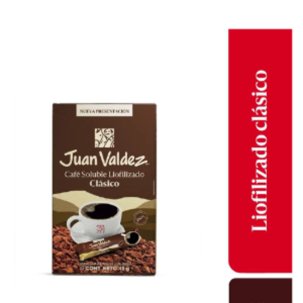 CAFÉ CLASICO JUAN VALDEZ SOBRES *45gr*30sticks_1
