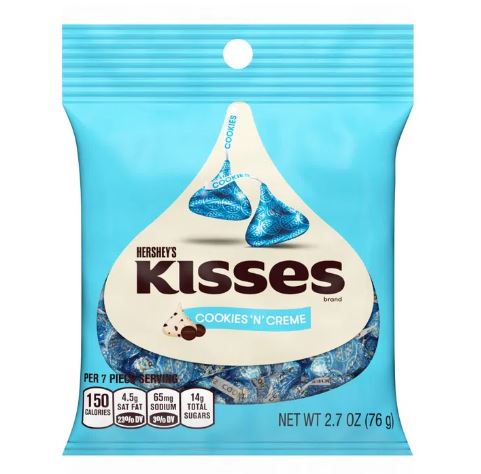 HERSHEYS KISSES COOKIES AND CREAM  *76gr_1
