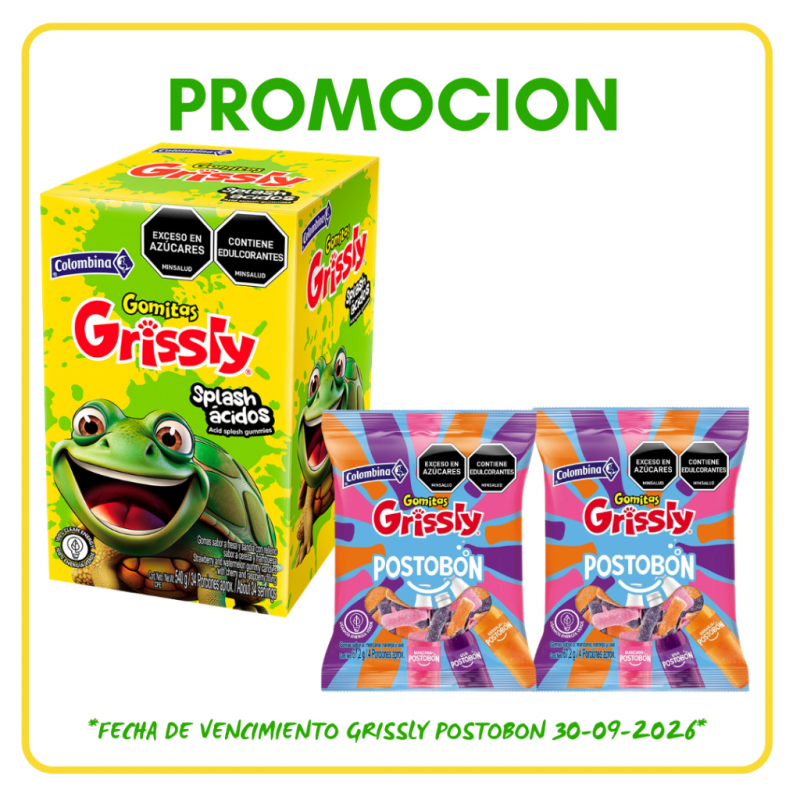 GOMAS GRISSLY SPLASH DISPLAY *100und *600gr_2