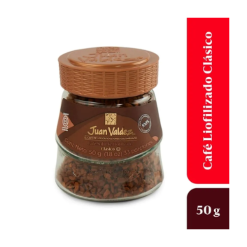 CAFÉ CLASICO JUAN VALDEZ VIDRIO*50gr_1