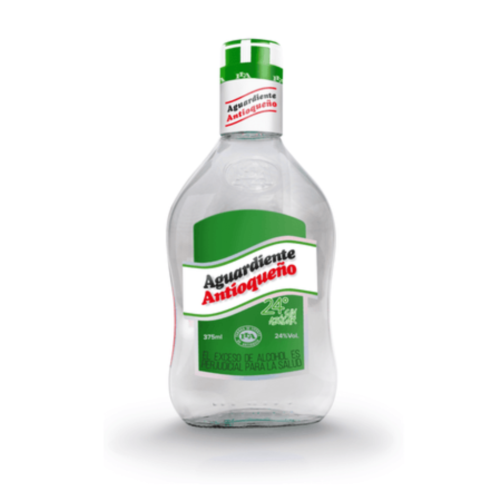 AGUARDIENTE ANTIOQUEÑO SIN AZÚCAR TAPA VERDE*375ml_1