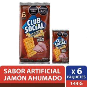 GALLETA CLUB SOCIAL JAMÓN AHUMADO*6und *144gr_1