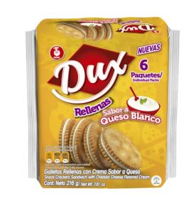 GALLETAS DUX RELLENA SABOR A QUESO *6und *216gr_1