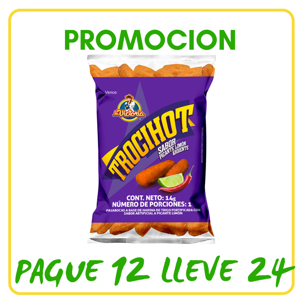 TROCILLO HOT *12und *168gr - Confiteria El Puma