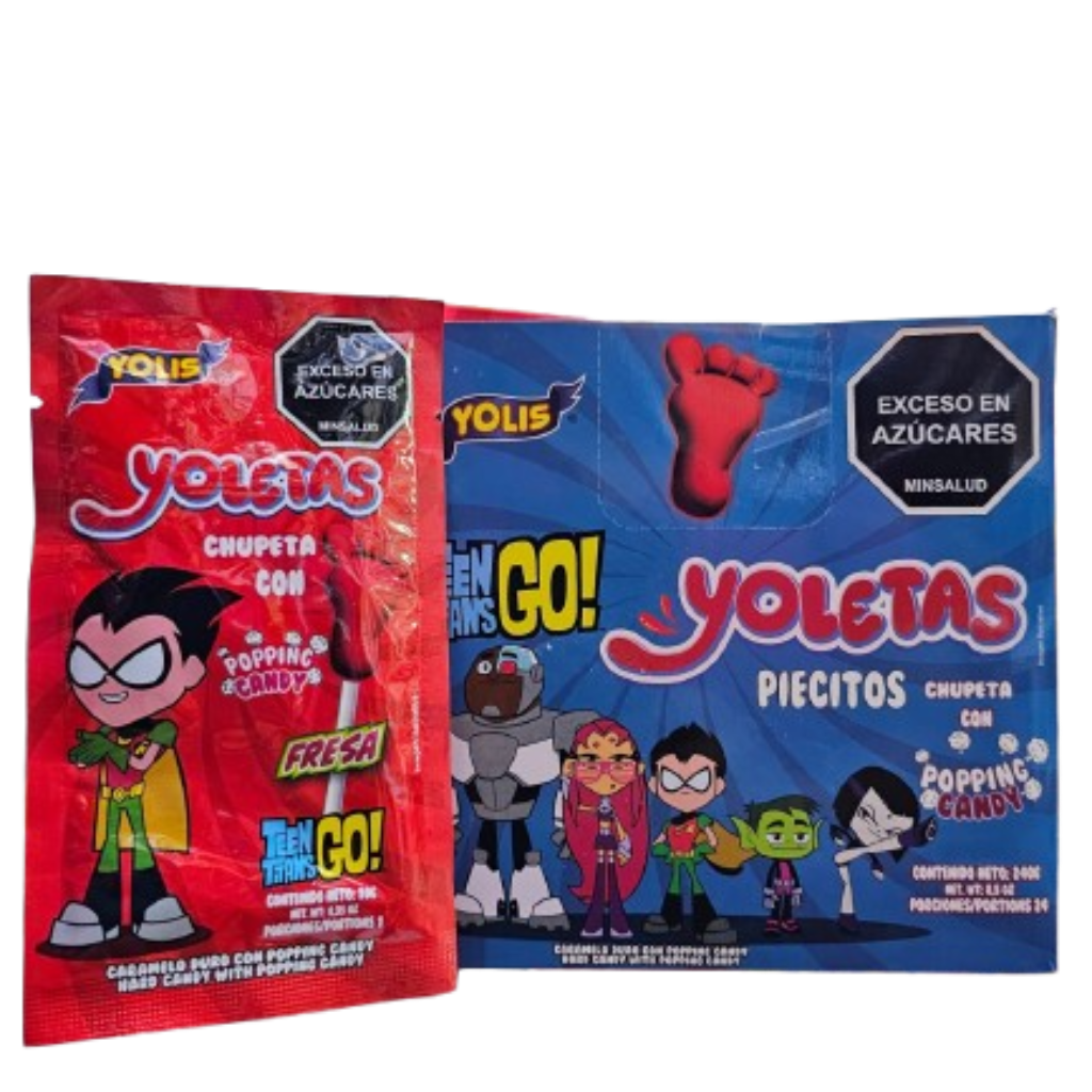 YOLETA CHUPETA YOLIS TEEN TITANS*24und_1