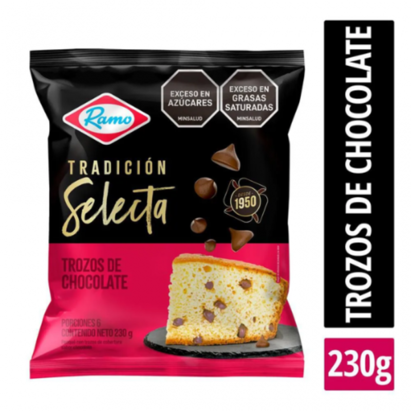 PONQUE RAMO TRADICIÓN SELECTA TROZOS DE CHOCOLATE*230gr_1