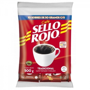 CAFÉ SELLO ROJO SOBRES *10und *500gr_1