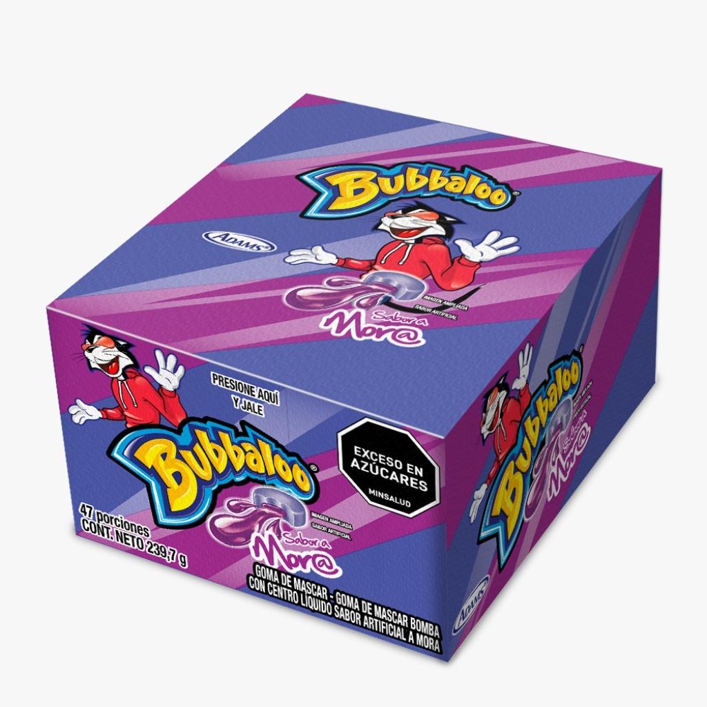 CHICLE BUBBALOO MORA*47und *239gr   - Confiteria El Puma