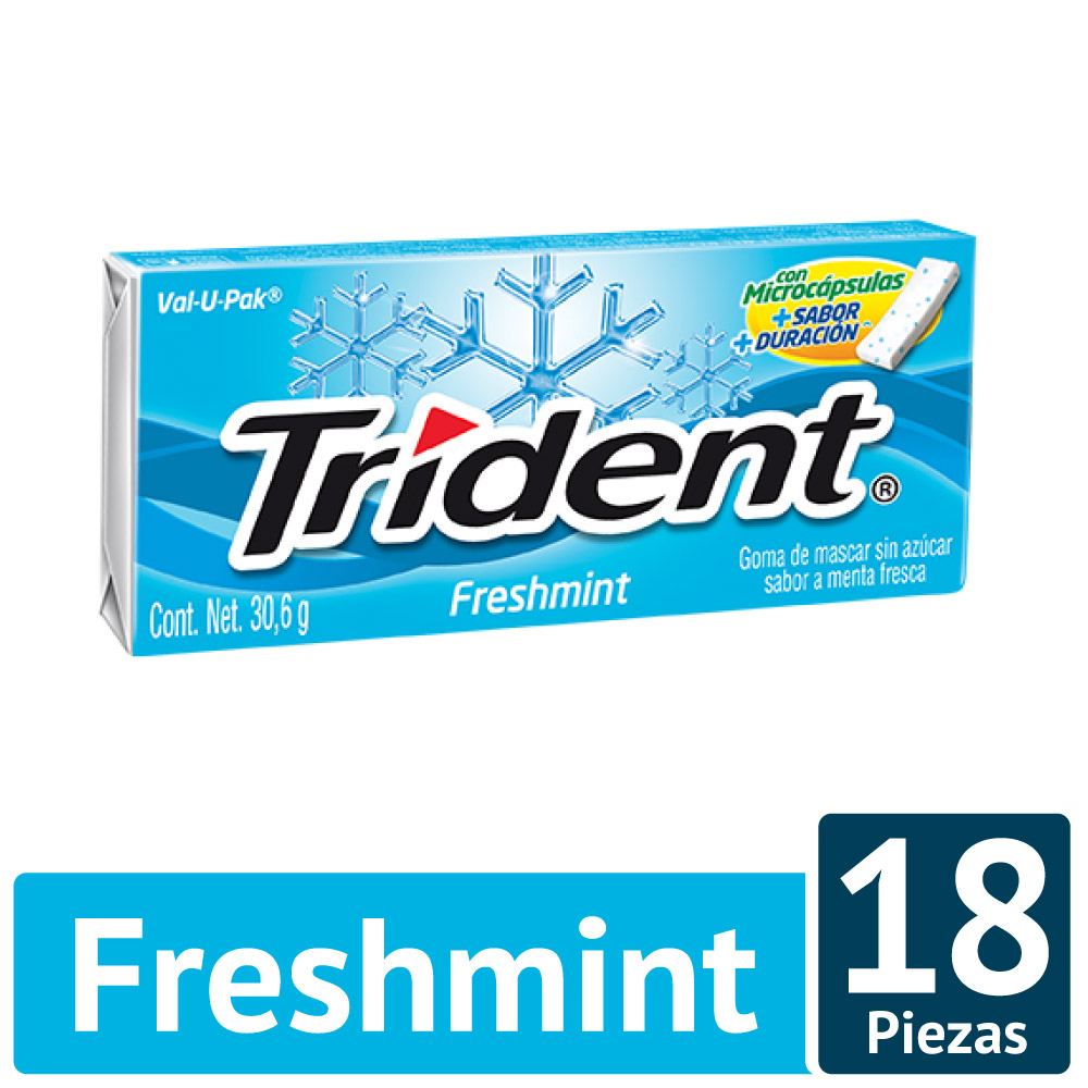 CHICLE TRIDENT VALUE PACK FRESHMINT *367,2gr _1
