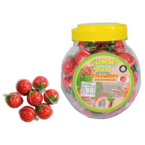 GUMMY BALL FRESAS *50und_1