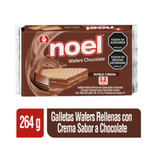 GALLETA WAFERS NOEL CHOCOLATE*264gr*12und_1