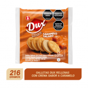 GALLETAS DUX RELLENA SABOR A CARAMELO SALADO*6und *216gr_1