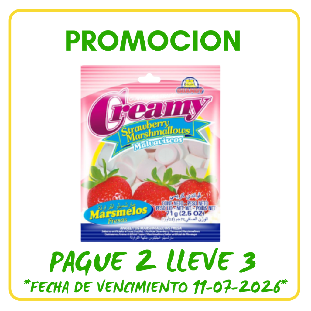 MASMELO CREAMY *71gr - Confiteria El Puma