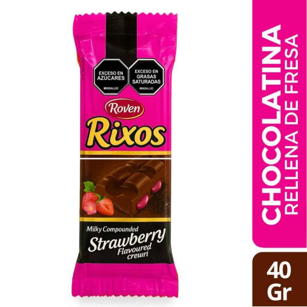 CHOCOLATINA RIXOS FRESA*24und_1