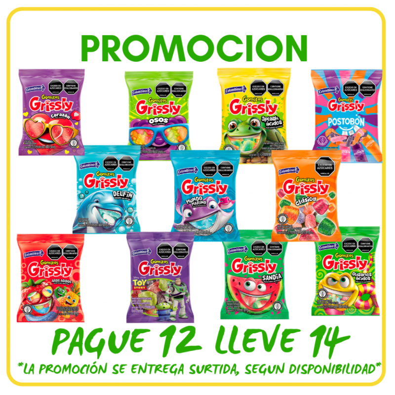 PROMOCIÓN GOMAS GRISSLY *70-80gr_1