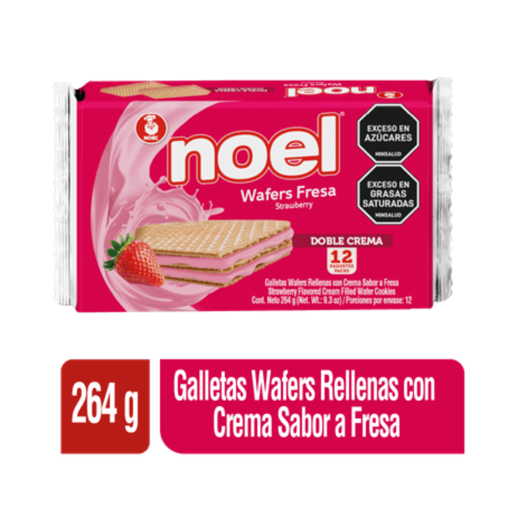 GALLETA WAFERS NOEL FRESA*264gr*12und - Confiteria El Puma