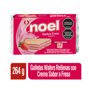 GALLETA WAFERS NOEL FRESA*264gr*12und_1