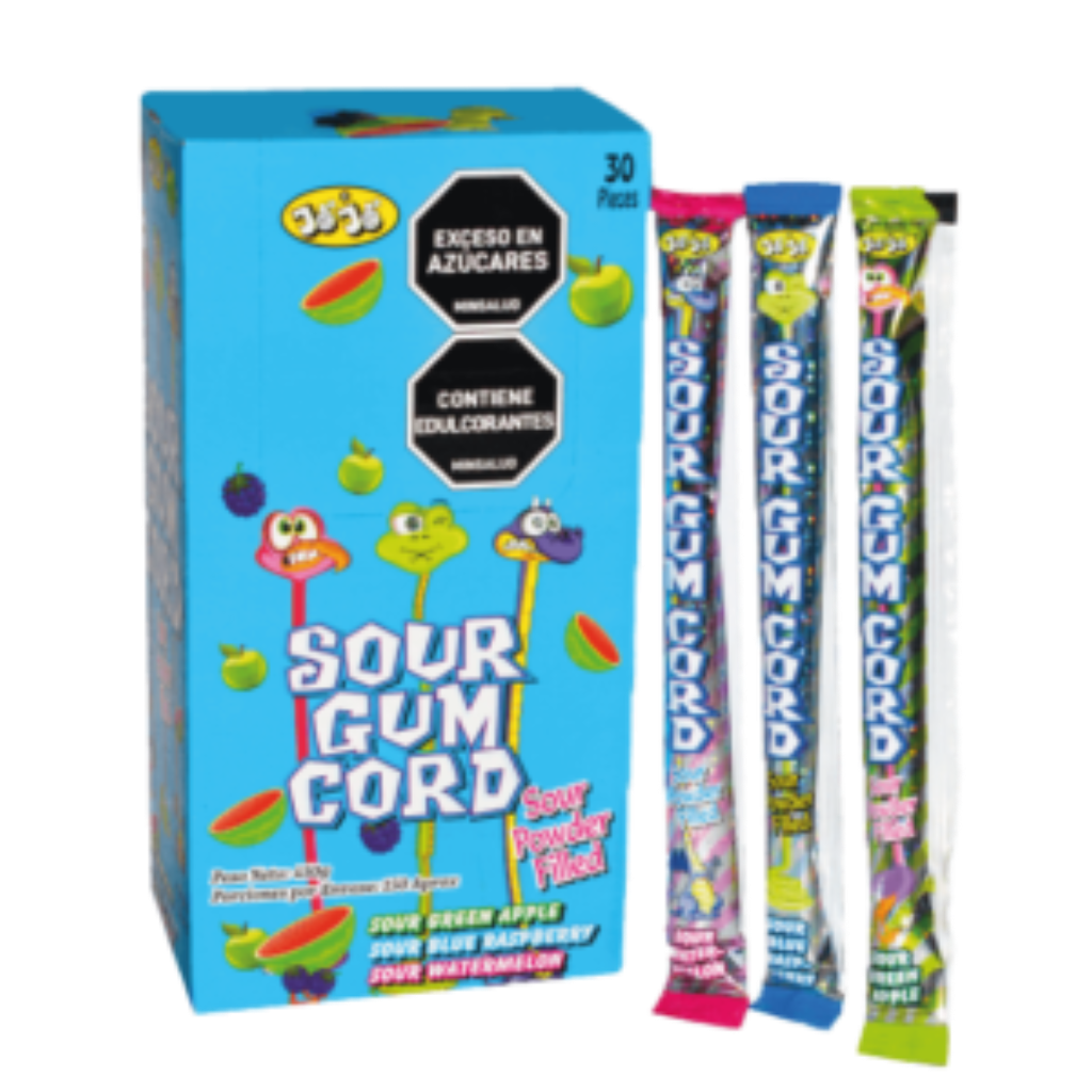 CHICLE SOUR GUM CORD*30und*450gr_1