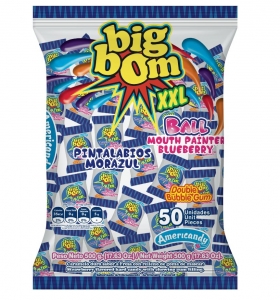 CHICLE BIG BOM BALL XXL MORAZUL *50und *500gr_1