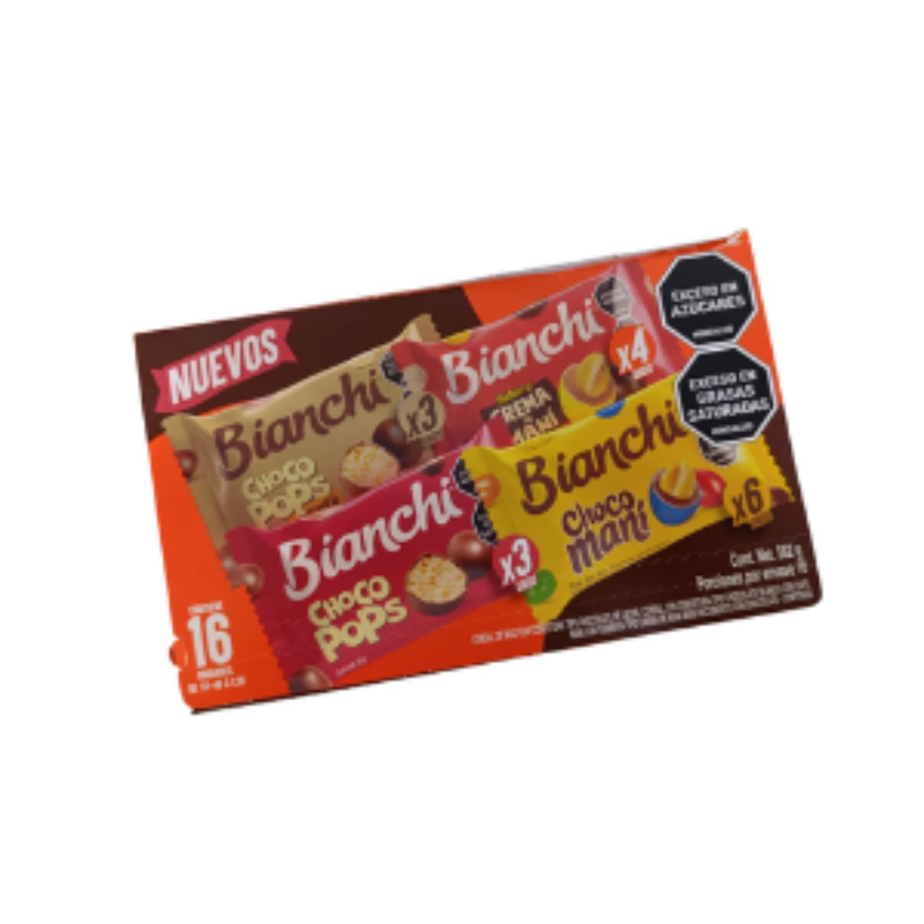 CHOCO POPS BIANCHI SURTIDA*562gr*16und_1