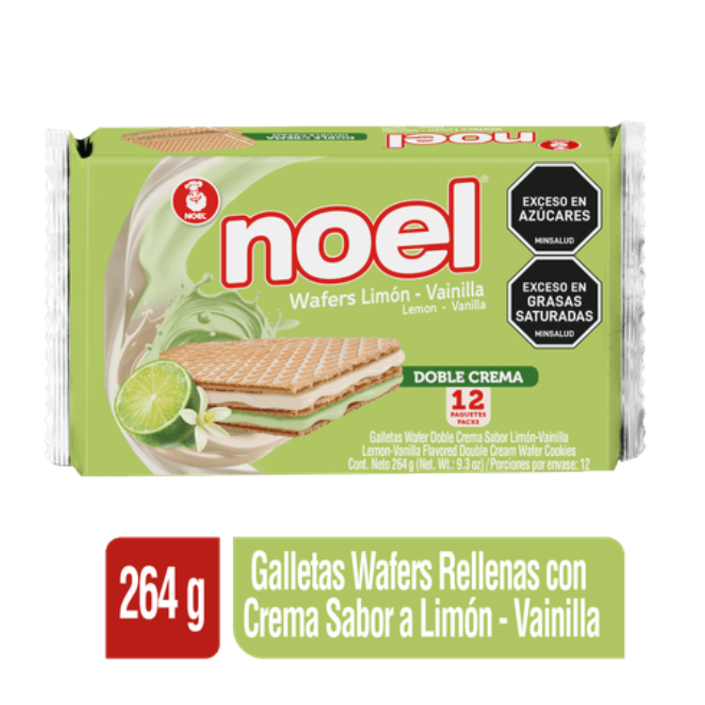 GALLETA WAFERS NOEL LIMÓN*264gr*12und - Confiteria El Puma