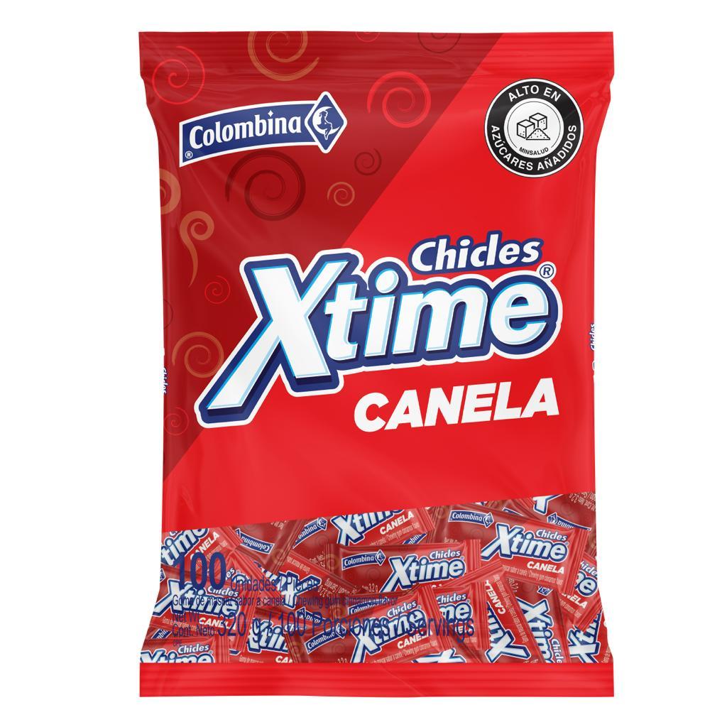 CHICLES XTIME CANELA *100und *310gr_1