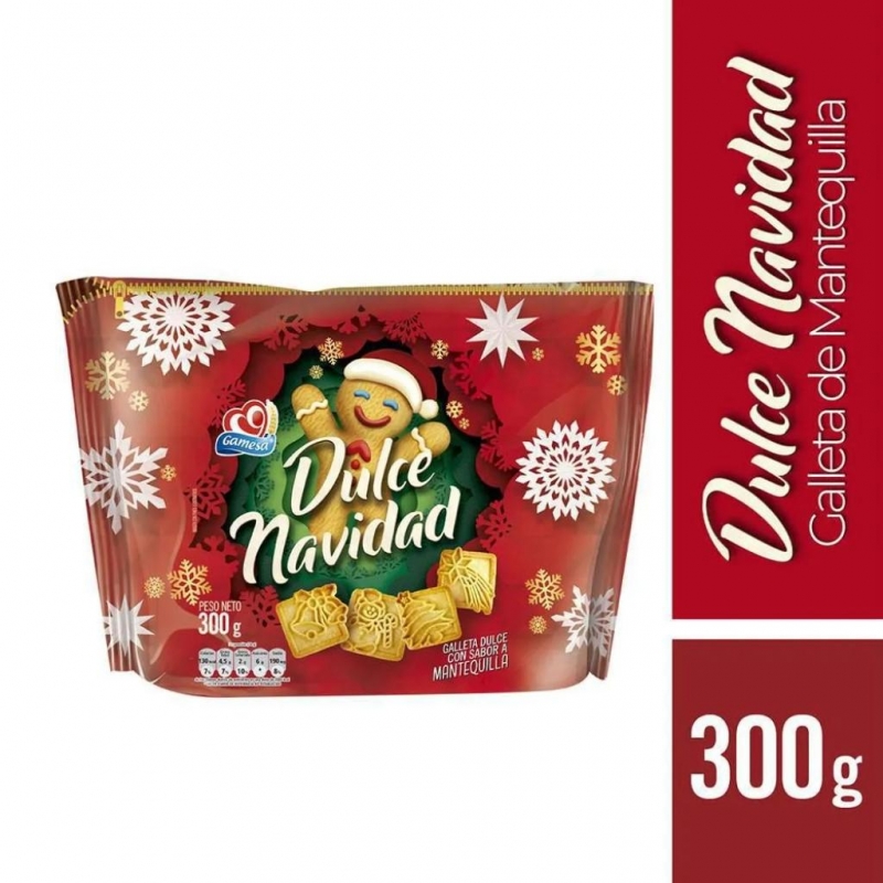 GALLETA DULCE NAVIDAD GAMESA BOLSA *300gr _1